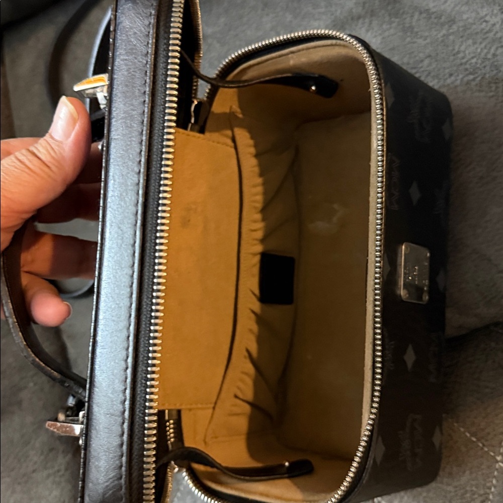 MCM Black Monogram Box Bag - Picture 6 of 6